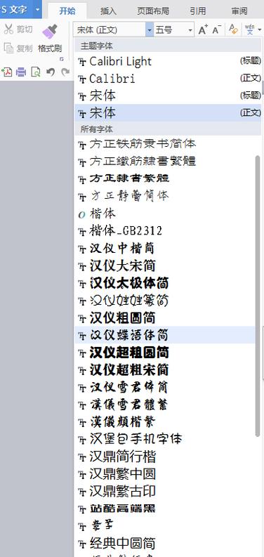 Word字体大全图片缩略图