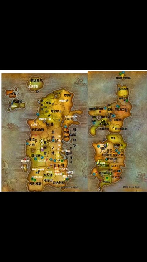 魔兽世界各个版本地图缩略图