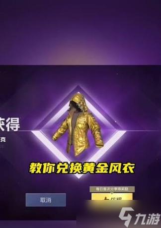 美化包和平精英黄金风衣游戏截图