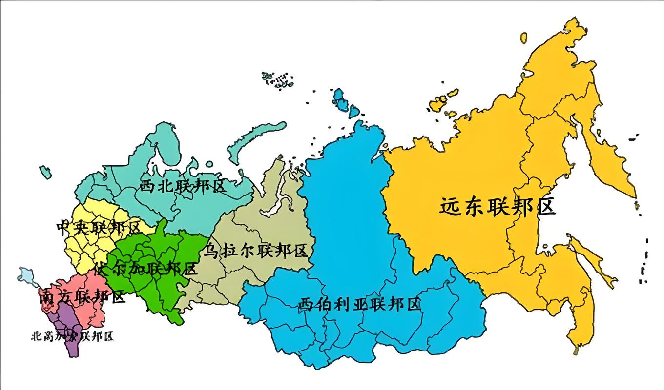 中文版俄罗斯地图缩略图