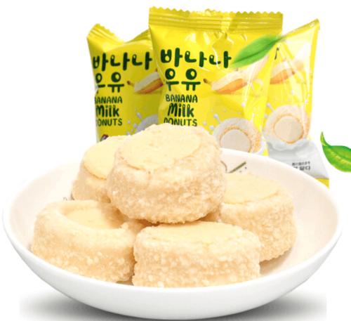 香蕉牛奶甜甜圈图标