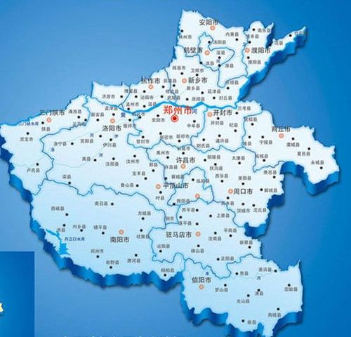河南各市地图分布图缩略图
