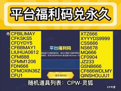 cf兑换码在哪输入缩略图