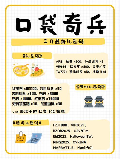 口袋奇兵礼包兑换码大全2023图标
