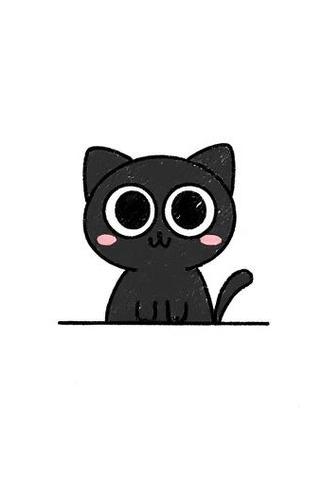 卡通黑猫图片大全可爱缩略图