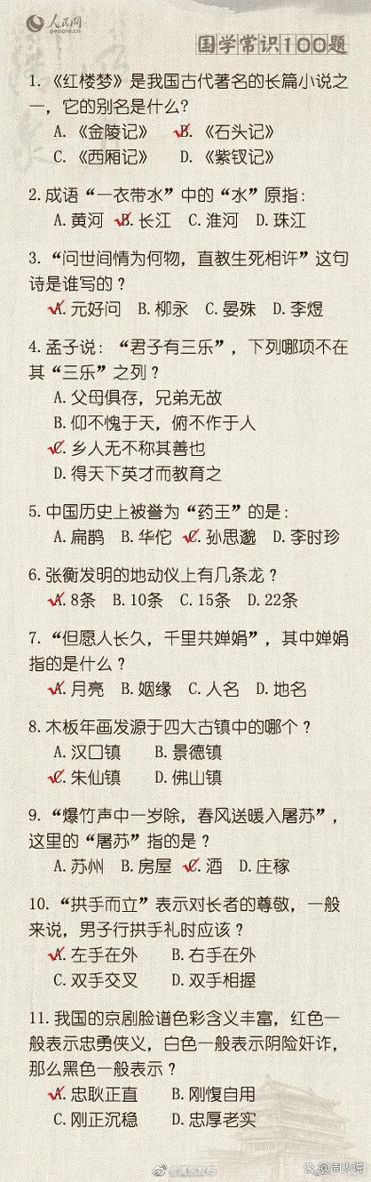 国学答题及答案缩略图