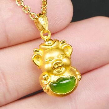周大福金猪吊坠多少钱缩略图