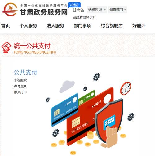 甘肃省政务服务网统一公共支付平台教育收费赚钱版缩略图