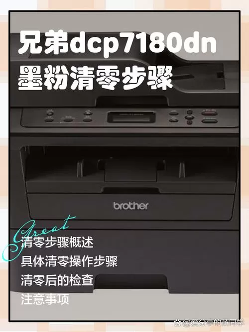 兄弟打印机更换墨粉后怎么清零7180游戏截图