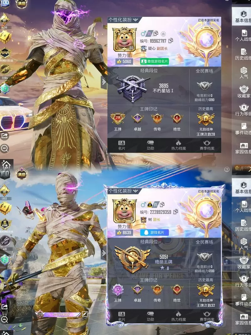 和平精英稀有单字id
