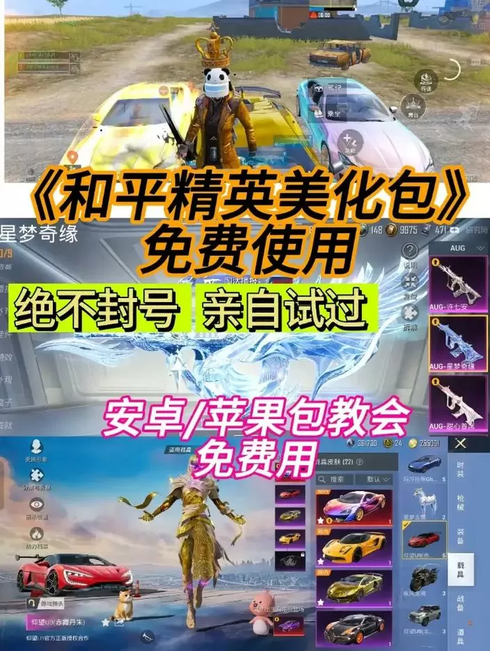 一键美化包和平精英下载安装游戏截图