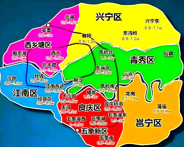 南宁市区地图缩略图